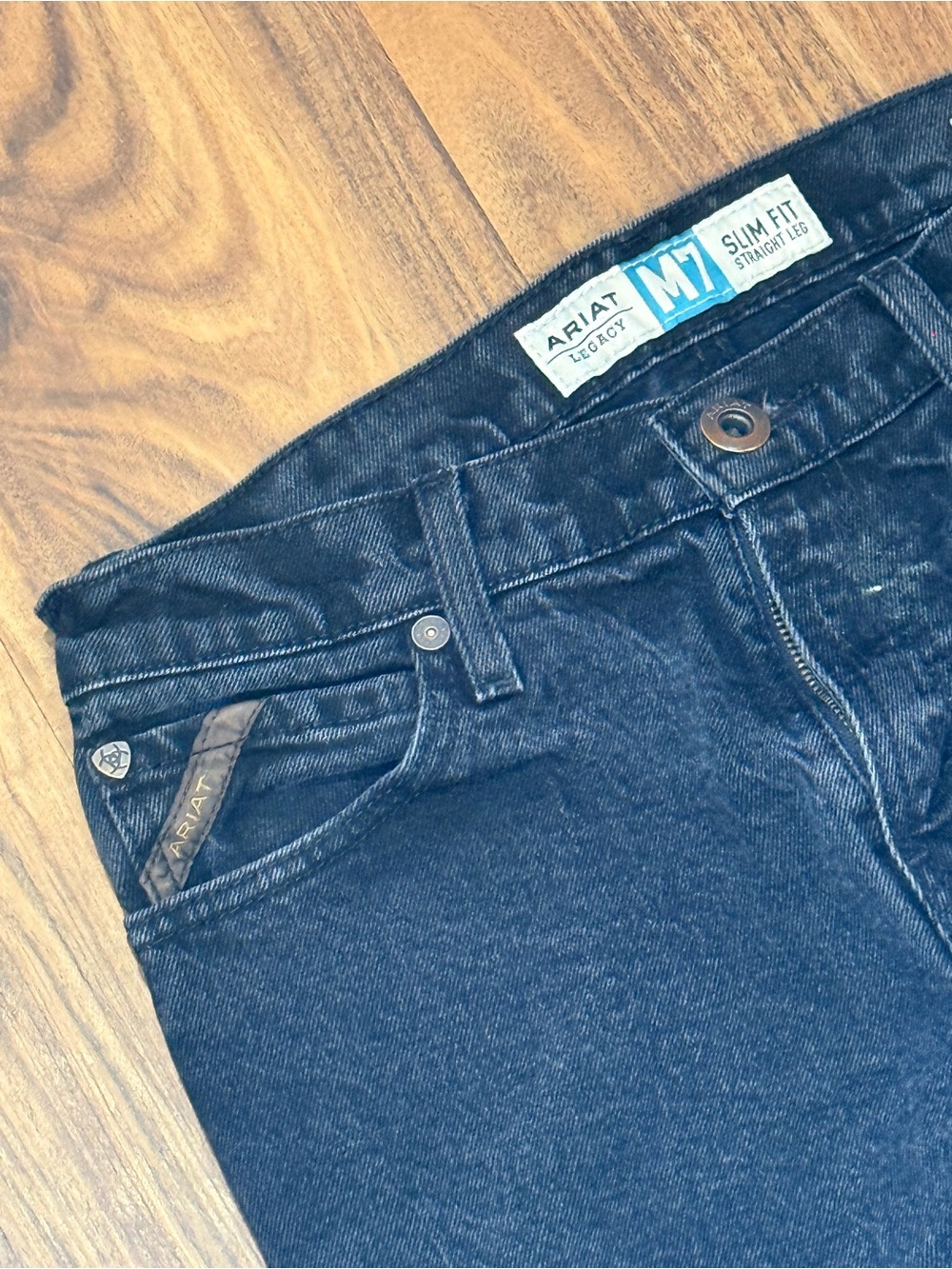 Ariat Legacy Mens M7 Slim Fit Straight Leg Black Jeans Size 30x30 Workwear